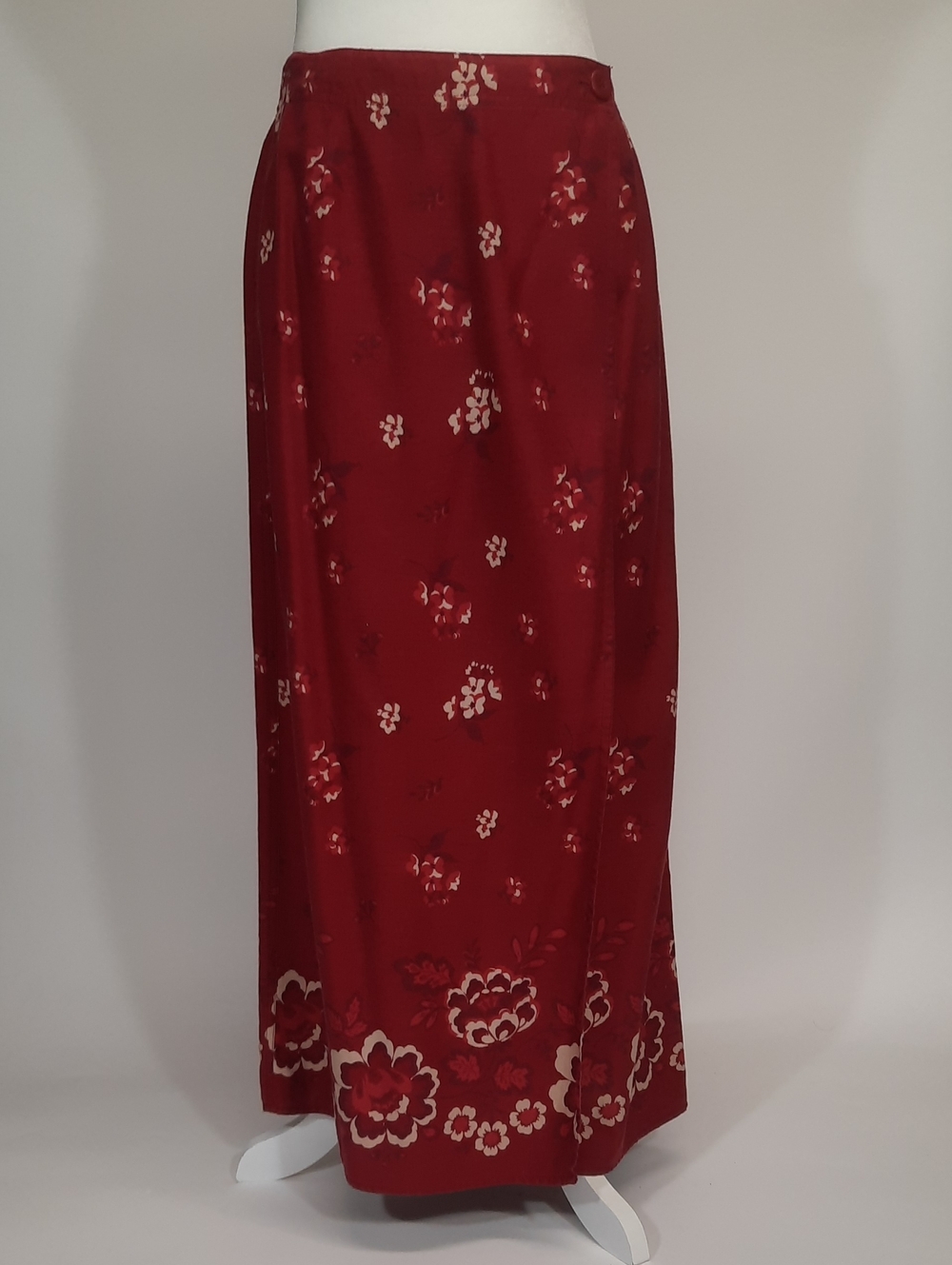 Eddie Bauer Red Bandana Print Wrap Skirt, Size Petite XS